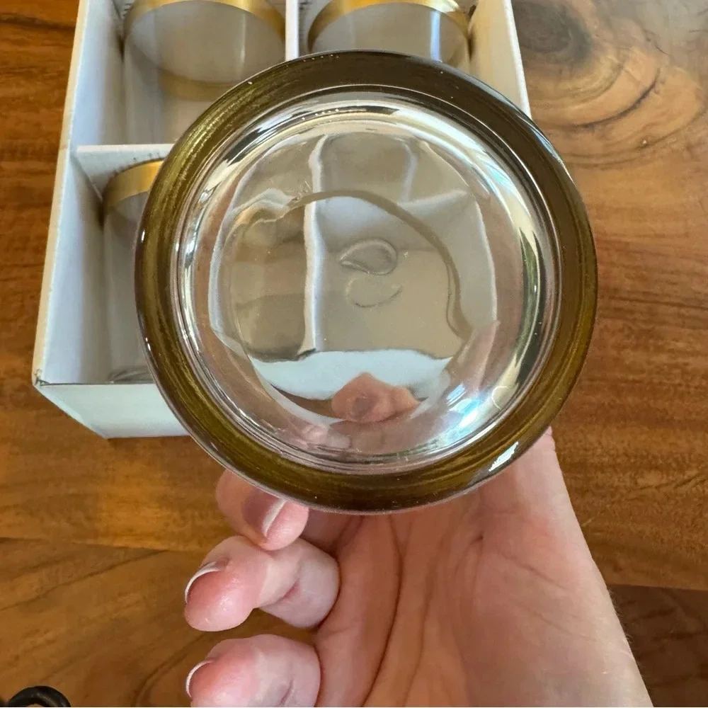 NWT Gold Rim 13oz Highball Glasses Set of 4